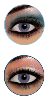 FreshLook-Blue-eyes-0 آرایش چشم رنگی خرید لنز رنگی freshlook آبی طوسی