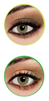 FreshLook-Green-eyes-0 آرایش چشم رنگی خرید لنز رنگی freshlook سبز عسلی